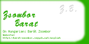 zsombor barat business card