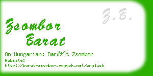 zsombor barat business card